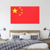 Flag of China Canvas Afdruk (Insitu (Slaapkamer))