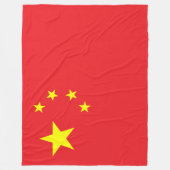 Flag of China Fleece Deken (Voorkant)