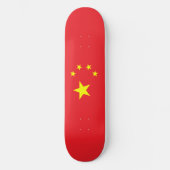 Flag of China Persoonlijk Skateboard (Voorkant)