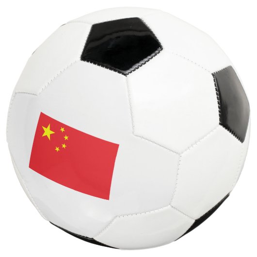 Flag of China Voetbal (Drie kwart)