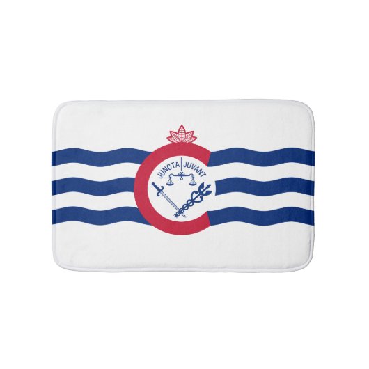 Flag of Cincinnati, Ohio Bathroom Mat (Voorkant)