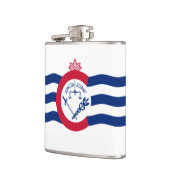 Flag of Cincinnati, Ohio Hip Flask Heupfles (Links)