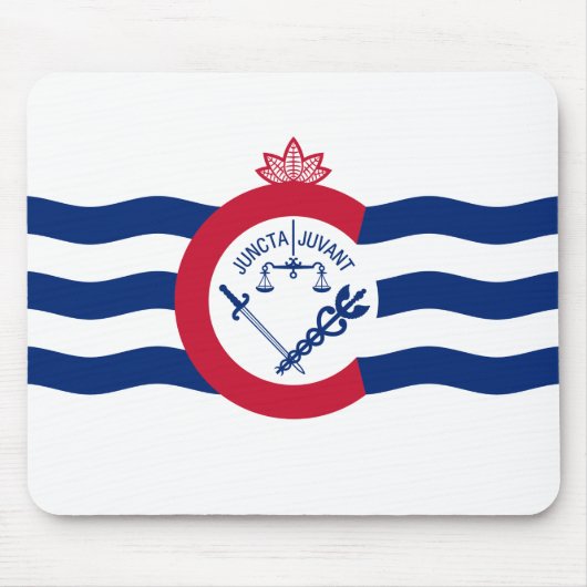 Flag of Cincinnati, Ohio Mouse Pad Muismat (Voorkant)