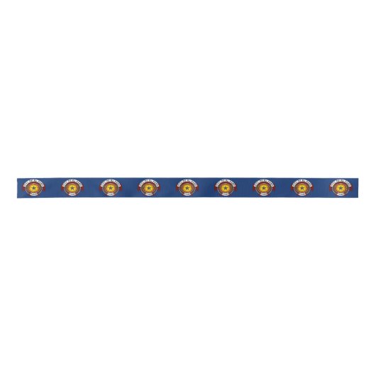 Flag of City of El Paso, Texas Satin Ribbon Satijnen Lint (Voorkant)