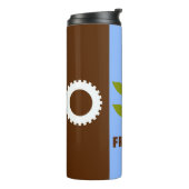 Flag of city of Fresno, California Thermal Tumbler Thermosbeker (Gedraaid links)
