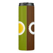 Flag of city of Fresno, California Thermal Tumbler Thermosbeker (Achterkant)