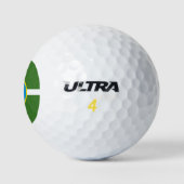 Flag of city of Jackson, Mississippi Golf Balls Golfballen (Logo)