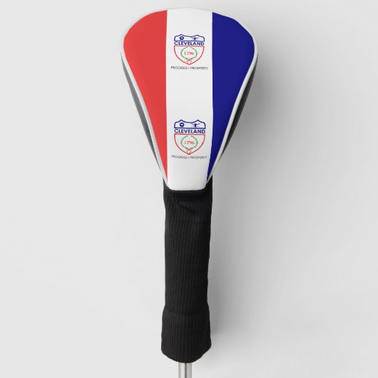 Flag of Cleveland, Ohio Golf Head Cover (Voorkant)