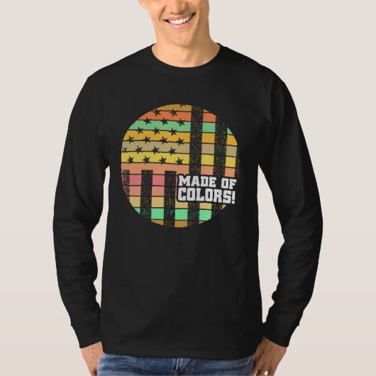 Flag Of Colorful Artists Artwork T-shirt (Voorkant)