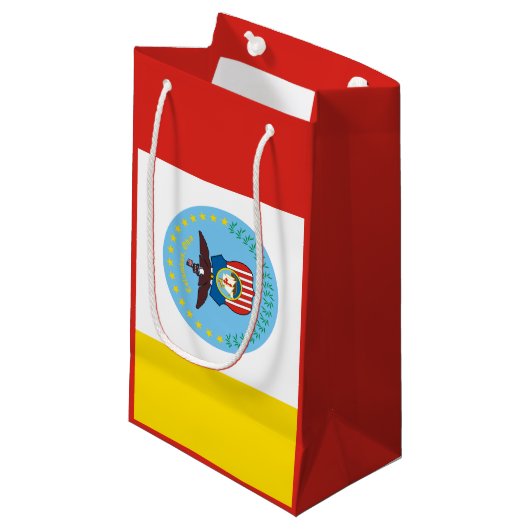 Flag of Columbus, Ohio Small Gift Bag Klein Cadeauzakje (Voorkant Gekanteld)