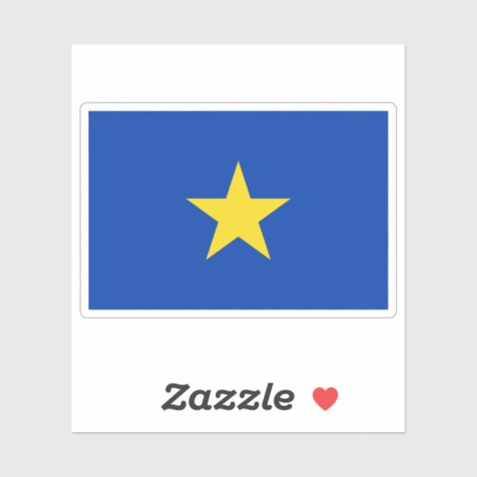 Flag of Congo Free State (1885–1908) Sticker (Vel)