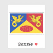 Flag of Craig-y-dorth (Cwmcarvan), Wales Sticker (Vel)