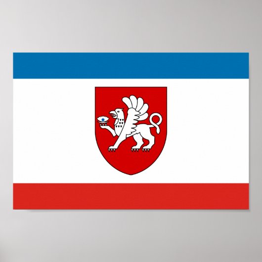 Flag of Crimea Poster (Voorkant)