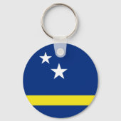 Flag of Curaçao Sleutelhanger (Voorkant)