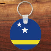 Flag of Curaçao Sleutelhanger (Voorkant)
