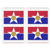 Flag of Dallas, Texas Tablecloth Tafelkleed (Voorkant (Horizontaal))