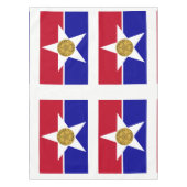 Flag of Dallas, Texas Tablecloth Tafelkleed (Voorkant)