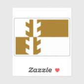 Flag of Damaraland, the Republic of South Africa Sticker (Vel)