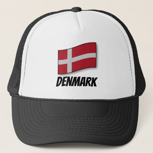 Flag of Denmark Trucker Pet (Voorkant)