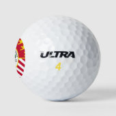 Flag of Detroit, Michigan Golf Balls Golfballen (Logo)