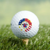 Flag of Detroit, Michigan Golf Balls Golfballen (Insitu Shirt)