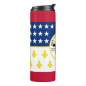 Flag of Detroit, Michigan Thermal Tumbler Thermosbeker (Gedraaid links)