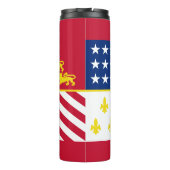 Flag of Detroit, Michigan Thermal Tumbler Thermosbeker (Achterkant)