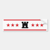 Flag of Drenthe Bumpersticker (Voorkant)