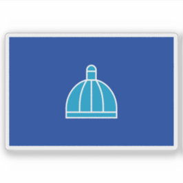 Flag of Durban, the Republic of South Africa Sticker