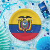 Flag of Ecuador Plate Papieren Bordje (Feest)