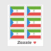 Flag of Equatorial Guinea - a collection Sticker (Vel)