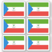 Flag of Equatorial Guinea - a collection Sticker (Voorkant)