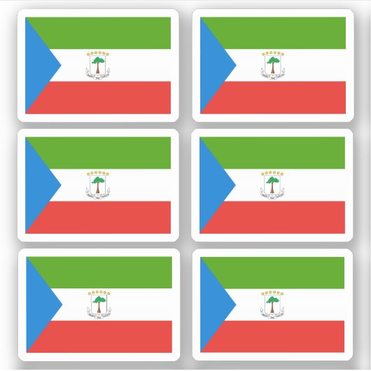 Flag of Equatorial Guinea - a collection Sticker (Voorkant)