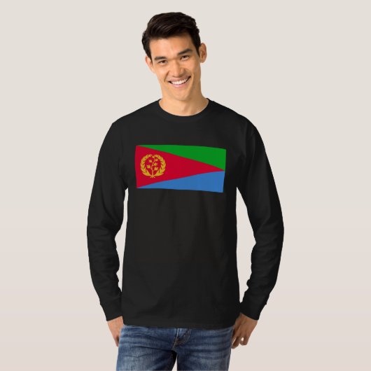 Flag of Eritrea T-shirt (Voorkant volledig)