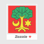 Flag of Erlach, Switzerland Sticker (Vel)