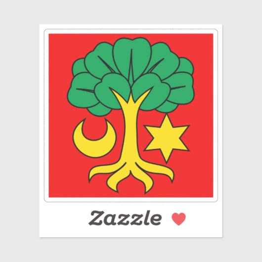 Flag of Erlach, Switzerland Sticker (Vel)