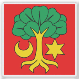 Flag of Erlach, Switzerland Sticker
