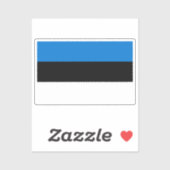 Flag of Estonia custom-cut Sticker (Vel)