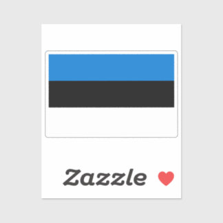 Flag of Estonia custom-cut  Sticker