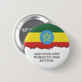 Flag of Ethiopia Ronde Button 5,7 Cm (Voorkant /achterkant)