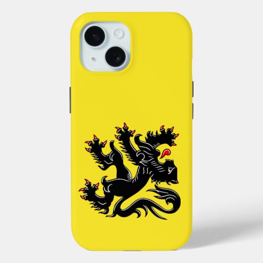 Flag of Flanders Hoesje-Mate iPhone Case (Achterkant)