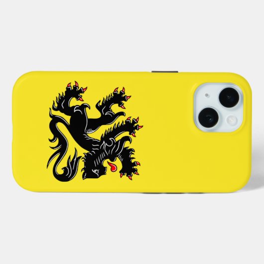 Flag of Flanders Hoesje-Mate iPhone Case (Achterkant (horizontaal))
