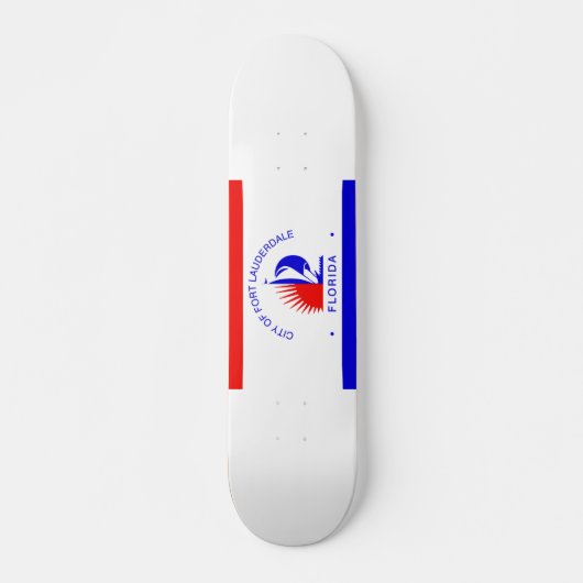 Flag of Fort Lauderdale, Florida Persoonlijk Skateboard (Voorkant)