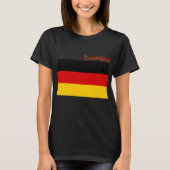 Flag of Germany custom-cut  T-shirt (Voorkant)