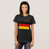 Flag of Germany custom-cut T-shirt (Voorkant volledig)