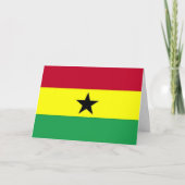Flag of Ghana Kaart (Voorkant)