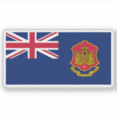 Flag of Gibraltar, British Overseas Territory Sticker (Voorkant)