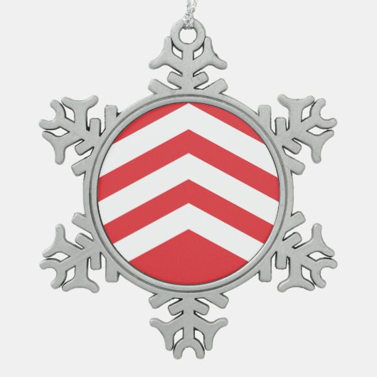 Flag of Glamorgan Tin Sneeuwvlok Ornament (Voorkant)