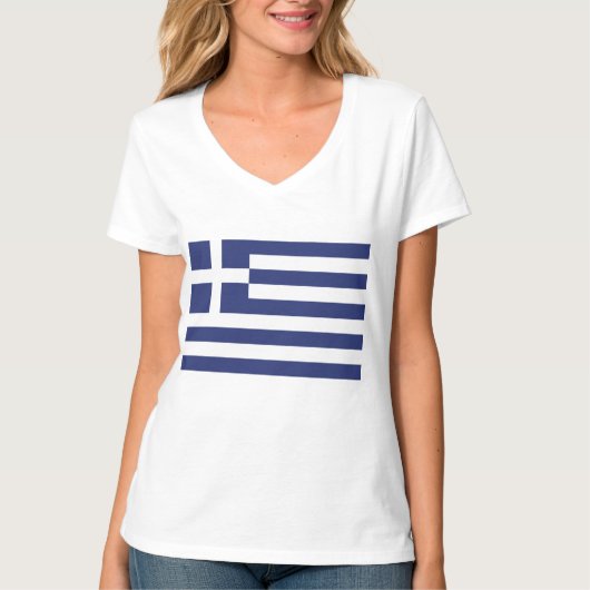 Flag of Greece T-shirt (Voorkant)