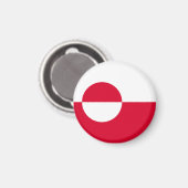 Flag of Greenland Magneet (Voorkant / Achterkant)